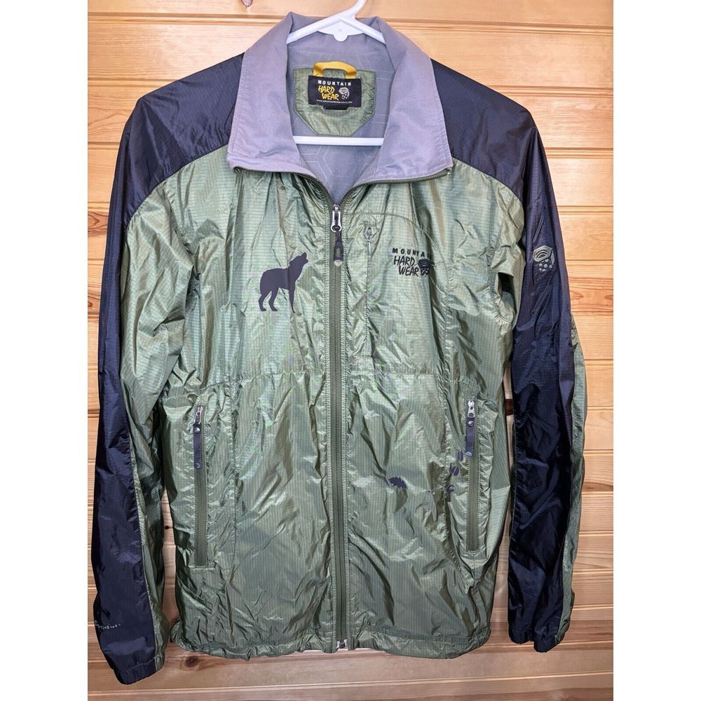 Mountain Hardwear Conduit Shadowland Jacket Men Medium Green Black Zip Pocket